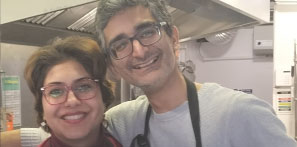Picture of our student Mahbod and his wife Raj