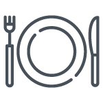 Icon representing breakfast