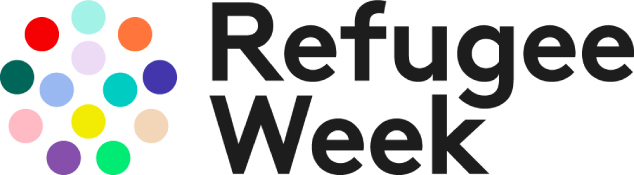 Picture with writting Refugee Week