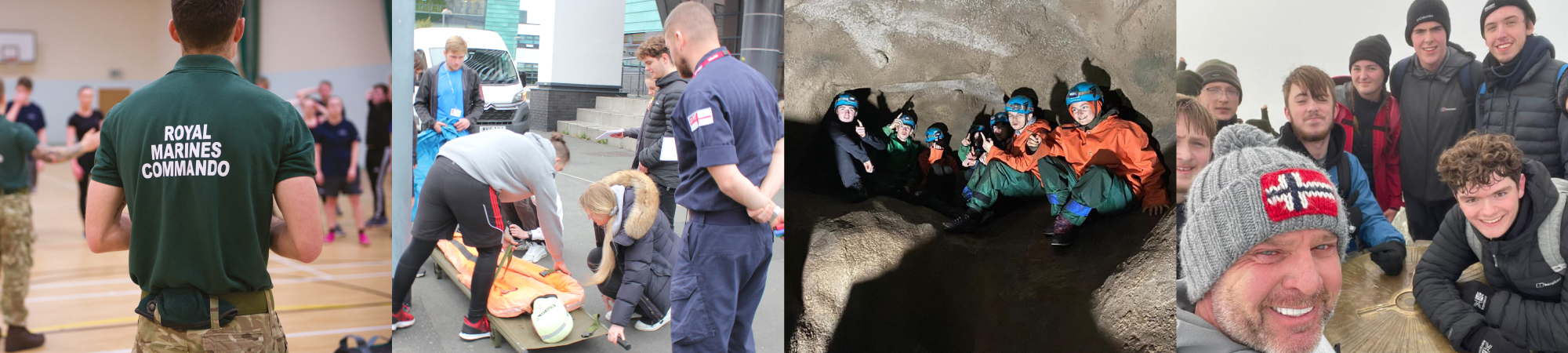 A collection of images showing the activities our Public and Uniformed Services students get involved in.