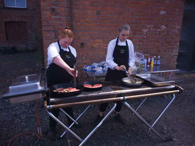 Picture of our students cooking at The Chris Carberry Golf Day - Image 3