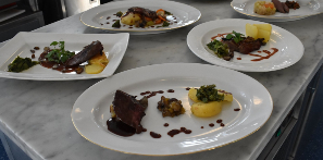 Picture of the fantastic plates of food our students created