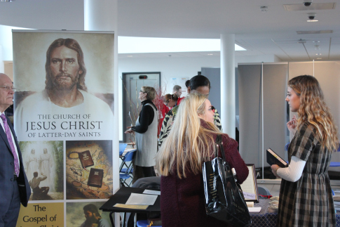 Picture of our students visiting our Faith Fair