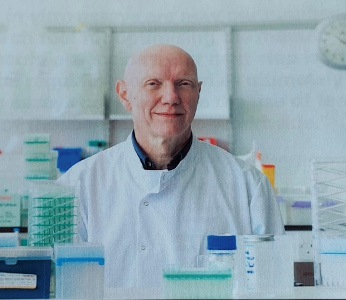 Dr Keith Redhead in his laboratory.