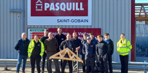 Picture of our staff and students with staff at Pasquill