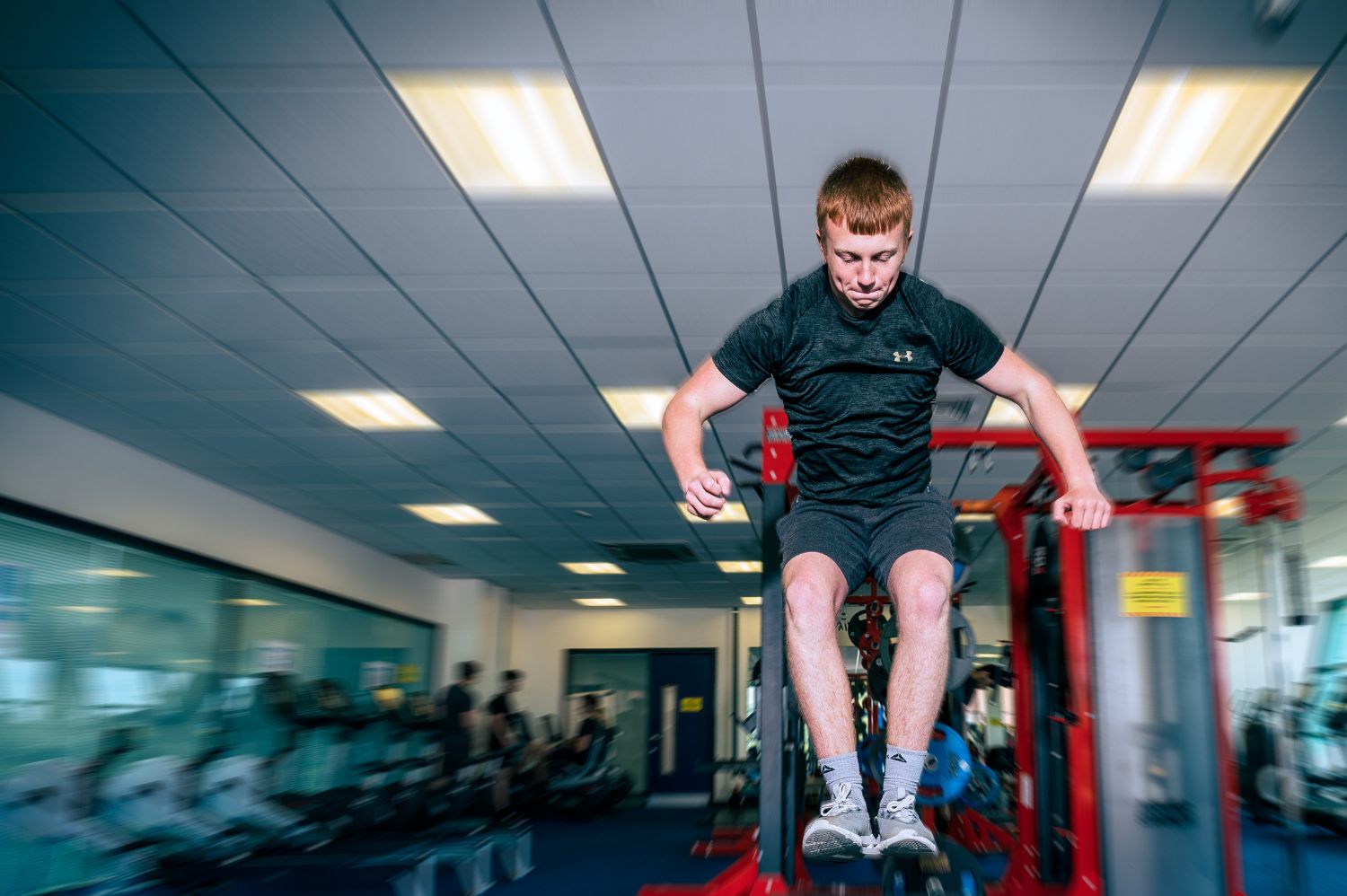 Picture of one of our students in our gym