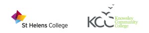 St Helens College and Knowsley Community College's Logos